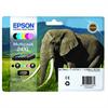 T3438 6-Pack patroner til Epson, den med Elefanten